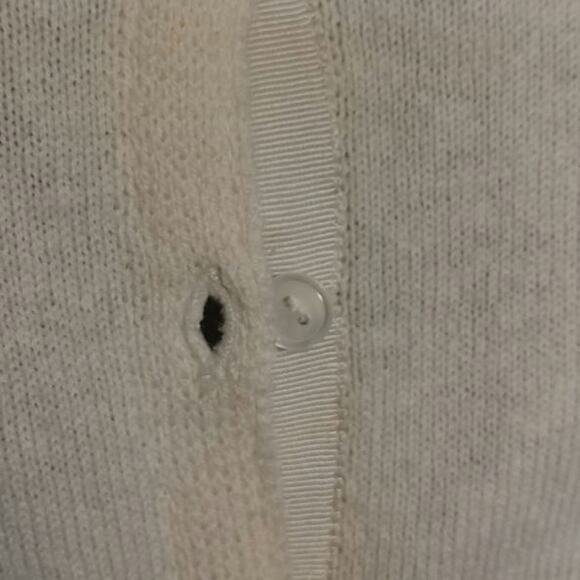 LUCKY Brand Embroidered Beaded Cardigan Beige Small - Picture 7 of 7